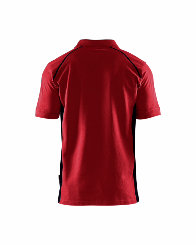 Poloshirt 3324 rød/sort, str. 2XL
