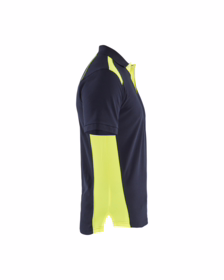 Blåkläder - Poloshirt 3324 Hi-vis Mørk Marineblå/Gul