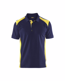 Blåkläder - Poloshirt 3324 marineblå/gul