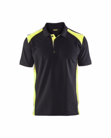Blåkläder - Poloshirt 3324 sort/gul