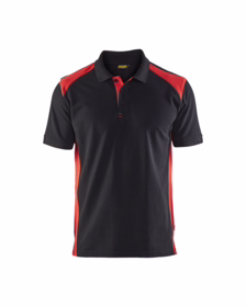 Blåkläder - Poloshirt 3324 sort/rød