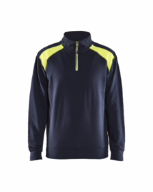 Blåkläder - Sweatshirt 3353 Hi-vis Mørk Marineblå/Gul