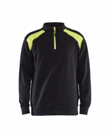 Blåkläder - Sweatshirt 3353 sort/gul