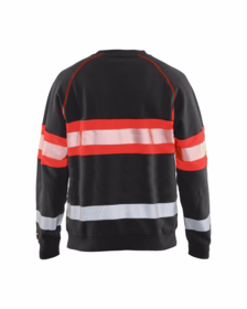 Blåkläder - Hi-viz Sweatshirt 33591158 Sort/Rød