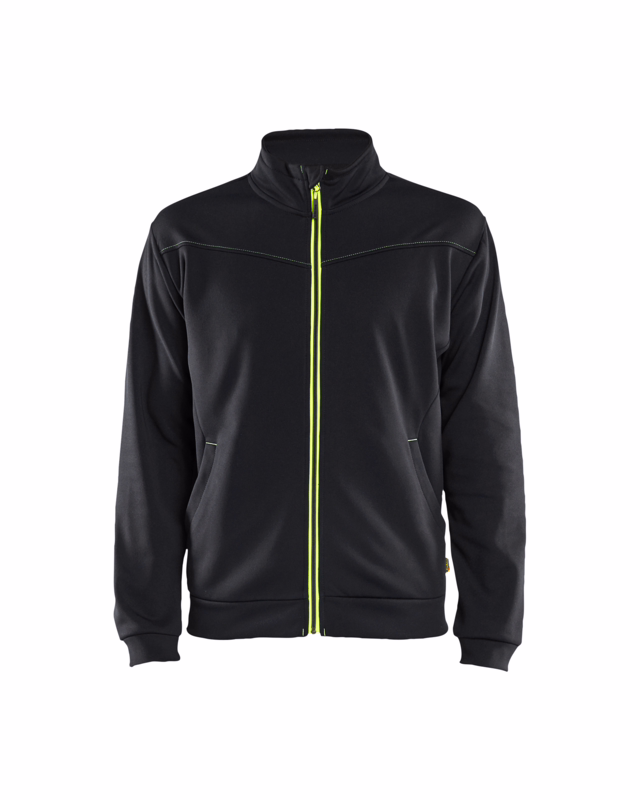 Sweatshirt 33622526 Sort/Hi-vis Gul Str. S