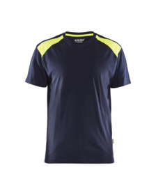Blåkläder - T-shirt 3379 Hi-vis Mørk Marineblå/Gul