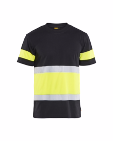 Blåkläder - T-shirt Hi-vis 3387 sort/gul