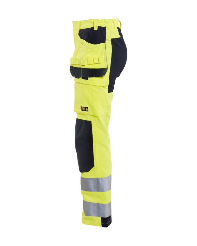 Arbejdsbuks Dame 7145 High Vis Gul/Marineblå, str. C44