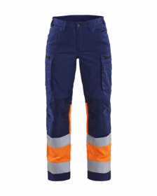 Blåkläder - Arbejdsbuks Dame Hi-vis 7161 Marineblå/Orange