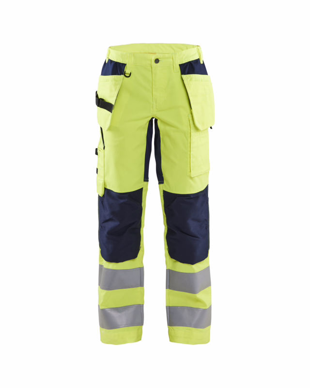 Arbejdsbuks Dame Hi-vis 7163 gul/marineblå, str.C38