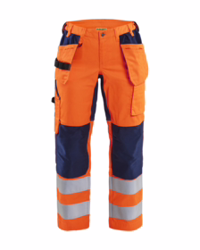 Blåkläder - Arbejdsbuks Dame Hi-vis 7163 Orange/Marineblå