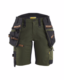Blåkläder - Arbejdsshorts Dame 7175 Skovgrøn/rust