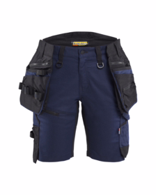 Blåkläder - Arbejdsshorts Dame 7175 Mørk marineblå/sort