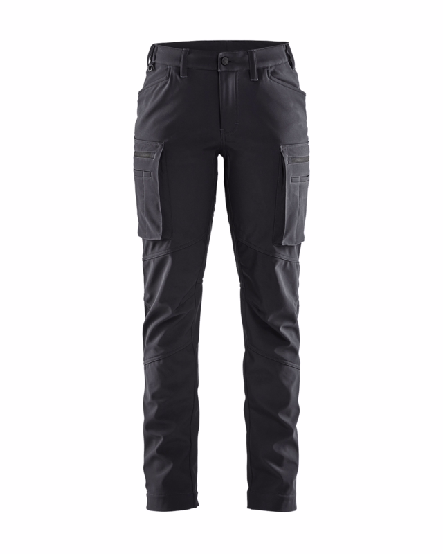 Servicebuks Softshell Dame 7177 sort, str.C50