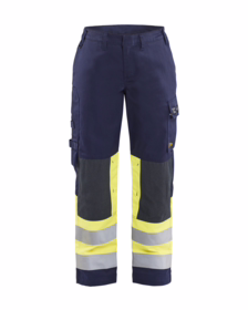 Blåkläder - Arbejdsbuks Hi-vis 7181 Dame Marineblå/Gul