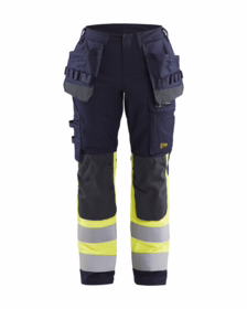 Blåkläder - Arbejdsbuks Dame 7185 Hi-vis Marineblå/gul
