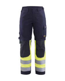Blåkläder - Arbejdsbuks Dame Hi-vis 7188 marineblå/gul