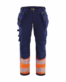 Blåkläder - Arbejdsbuks Dame Hi-vis 7193 Marineblå/Orange