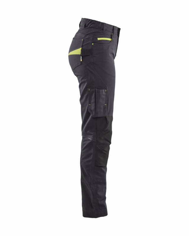 Servicebuks Dame 7195 sort/gul, str.C40
