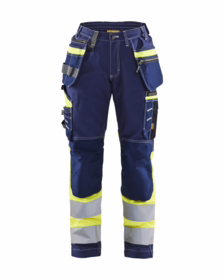 Blåkläder - Arbejdsbuks 7196 Dame Hi-vis Marineblå/Gul