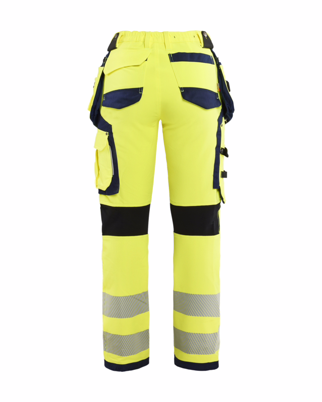 Arbejdsbuks Dame Hi-vis 7197 gul/marineblå, str.C38