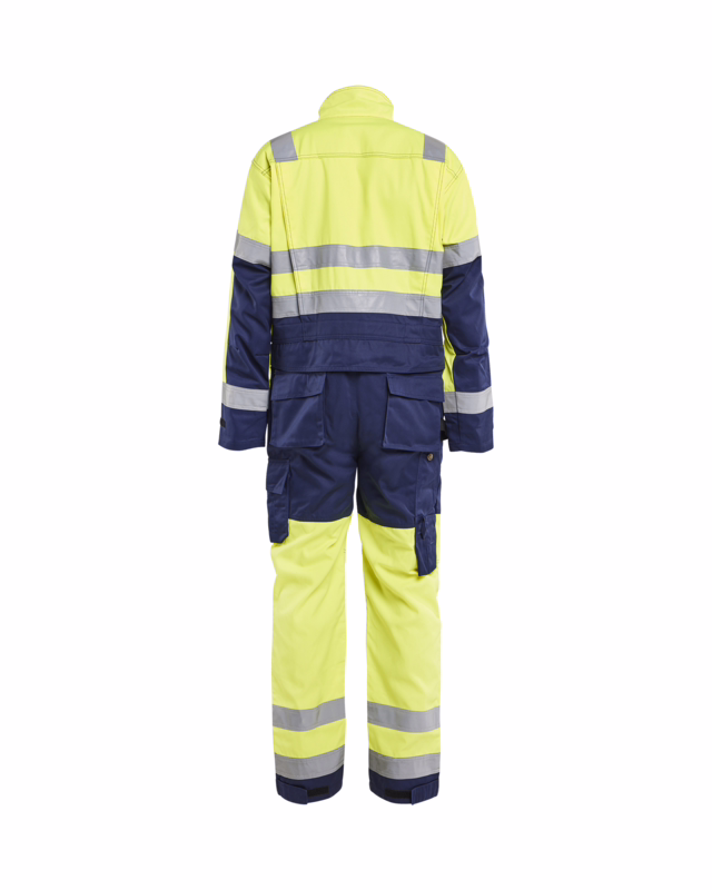 Kedeldragt Hi-vis 6373 gul/marineblå, str. C46