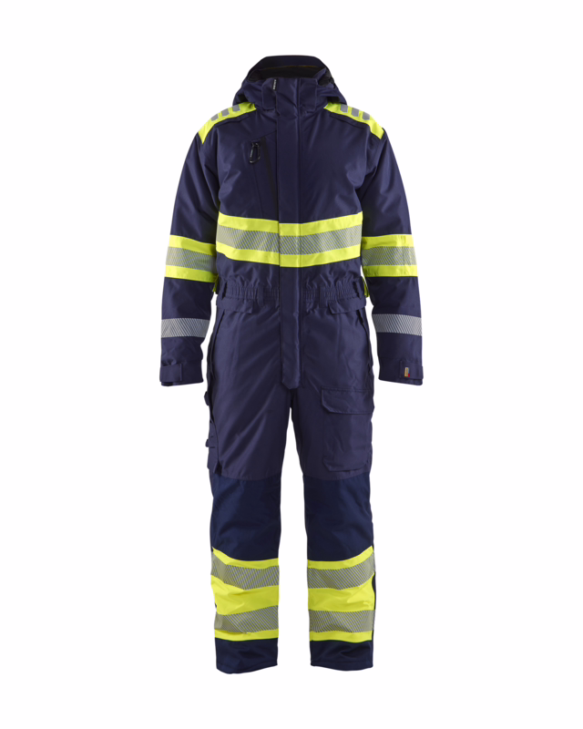 Vinterkedeldragt 6720 Hi-vis Marineblå/Gul, str. 2XS