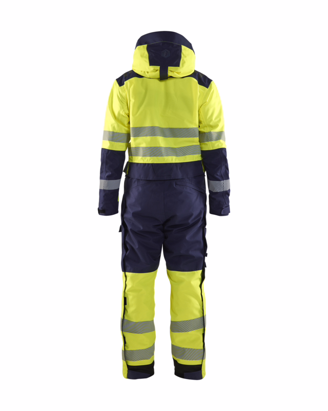 Vinterkedeldragt 6725 Hi-vis Gul/Marineblå, str. 2XS