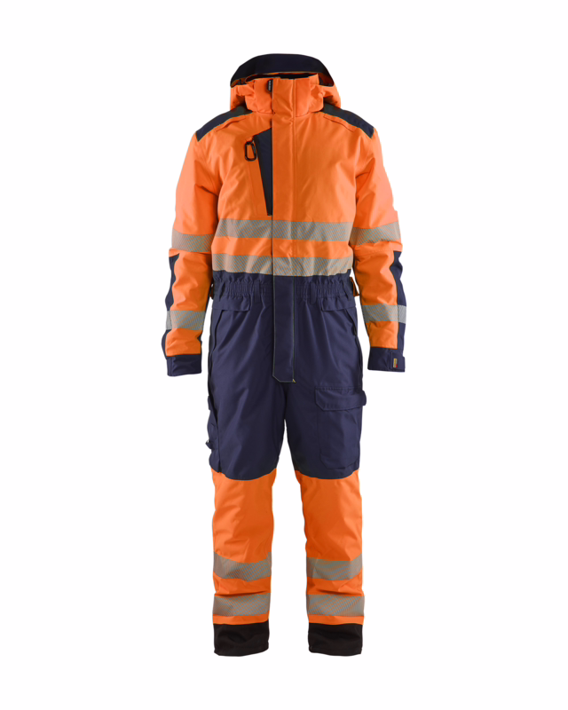 Vinterkedeldragt 6725 Hi-vis Orange/Marineblå, str. 2XS