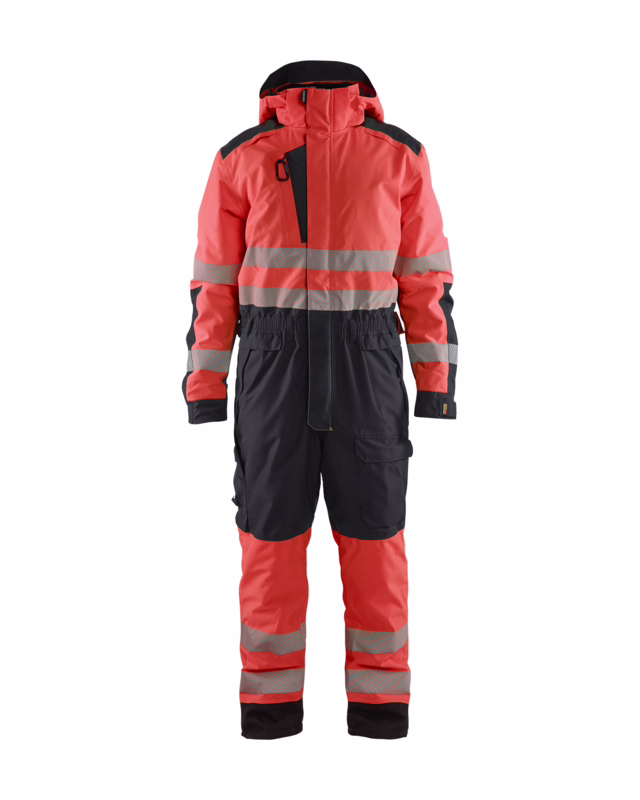 Vinterkedeldragt 6725 Hi-vis Rød/Sort, str. XL
