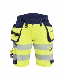 Blåkläder - Arbejdsshorts Dame Hi-vis 7020 Gul/marineblå