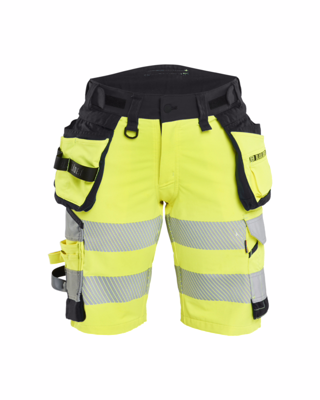 Arbejdsshorts Dame Hi-vis 7020 Gul/sort, str. C40