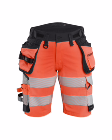Blåkläder - Arbejdsshorts Dame Hi-vis 7020 Rød/sort