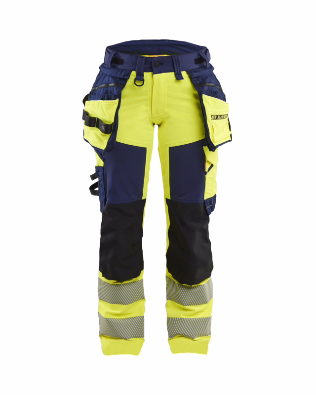 Arbejdsbuks Dame Hi-vis 7022 Gul/marineblå, str. C50