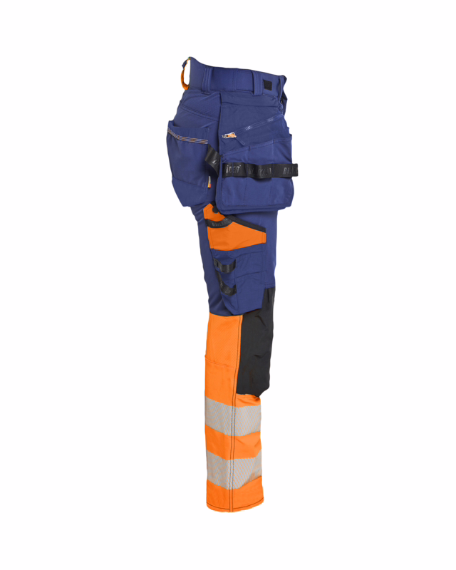 Arbejdsbuks Dame Hi-vis 7025 Marineblå/Orange, str. D19