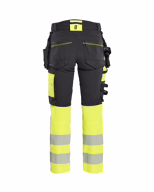 Blåkläder - Arbejdsbuks Dame Hi-vis 7025 Sort/gul