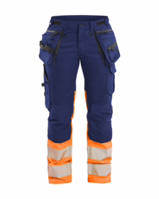 Blåkläder - Arbejdsbuks Dame Hi-vis 7030 Marineblå/orange