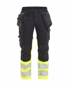 Blåkläder - Arbejdsbuks Dame Hi-vis 7030 Sort/gul