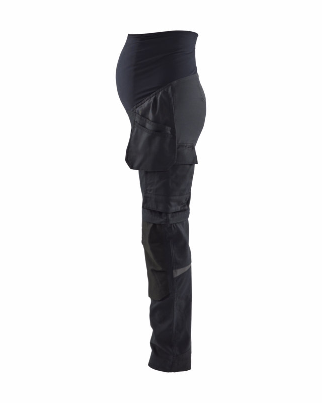Arbejdsbuks Dame 7103 Gravid Sort, str. 3XL