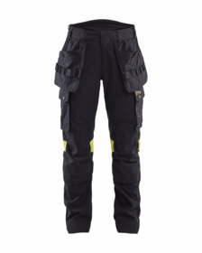 Blåkläder - Arbejdsbuks Dame 7108 Sort/hi-vis gul