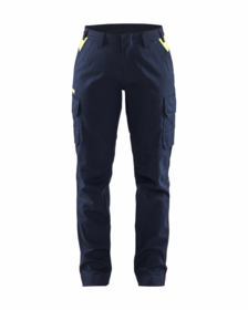 Blåkläder - Arbejdsbuks Dame Hi-vis 7144 Mørk Marineblå/Gul