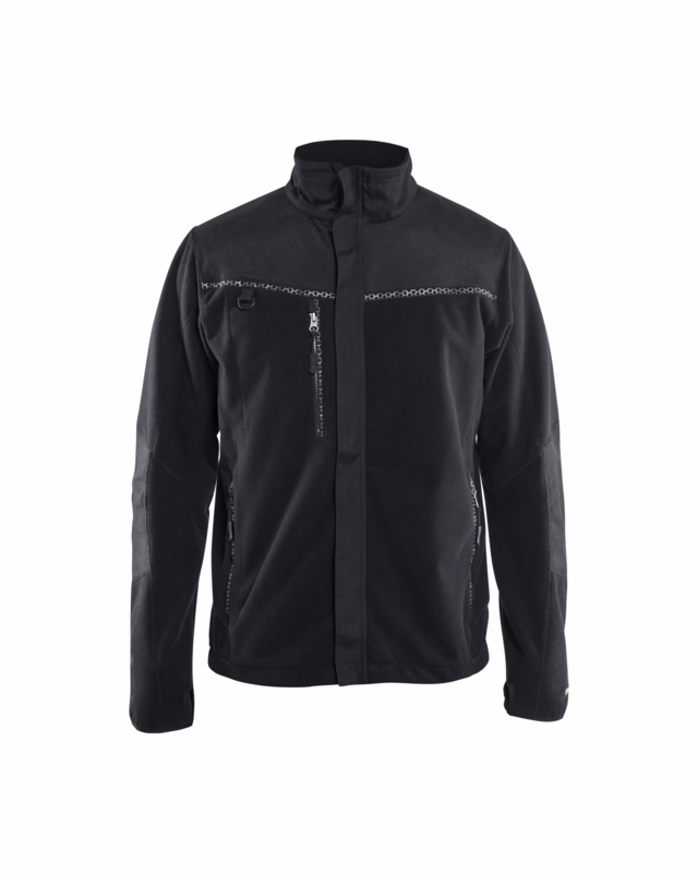 Fleecejakke 4955 sort, str. 2XL