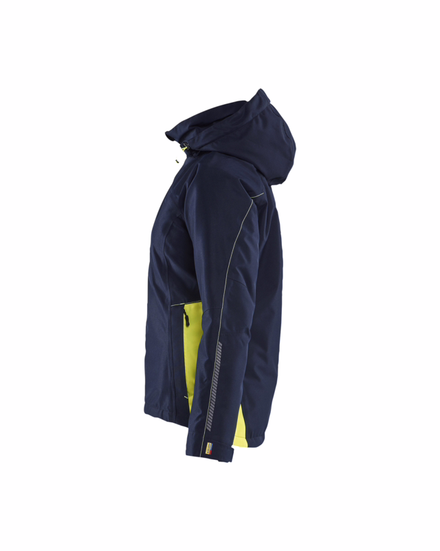 Vinterjakke Dame 4972 Hi-vis Mørk Marineblå/Gul, str. 2XL