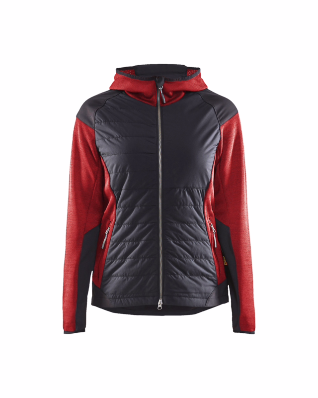 Hybrid Jakke Dame 5931 rød/sort, str.XS