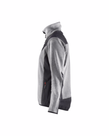 Blåkläder - Jakke Dame 5943 Strikket Gråmeleret/sort