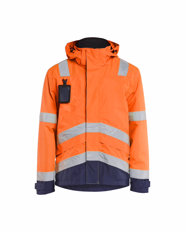 Skaljakke Hi-vis 4837 orange/marineblå, str. 3XL