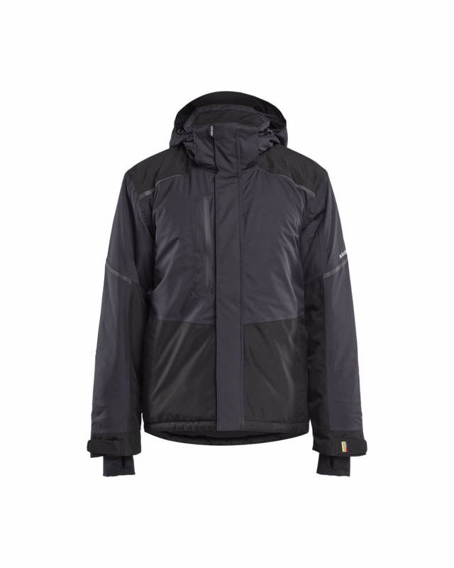 Vinterjakke 48811987 Mørk Grå/Sort Str. 4XL