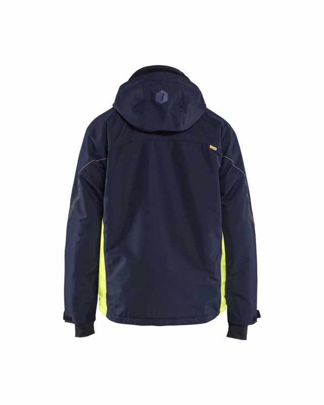 Vinterjakke 4890 Hi-vis Mørk Marineblå/Gul, str. M
