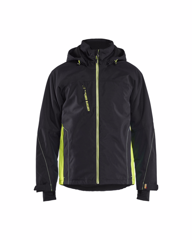 Vinterjakke 4890 Hi-vis sort/gul, str. L
