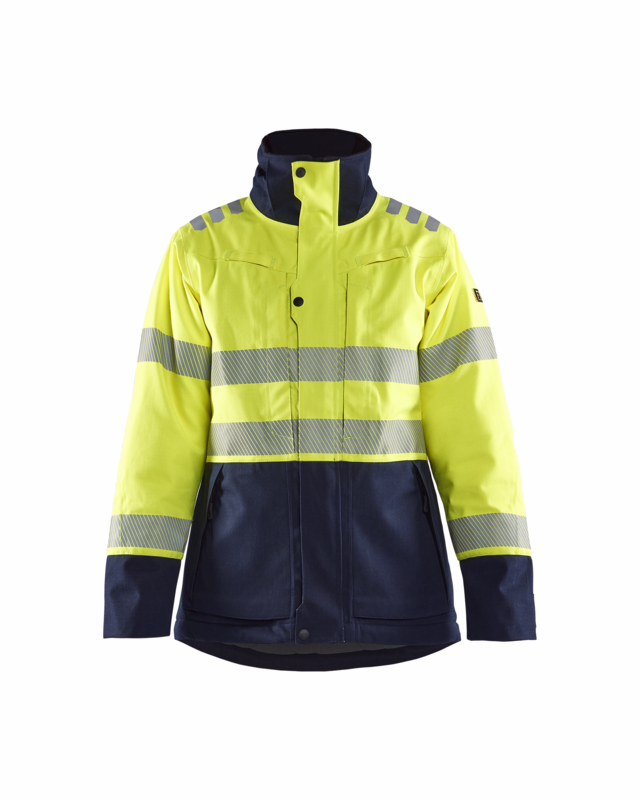 Vinterjakke 4917 Dame Hi-vis Gul/Marineblå, str. L